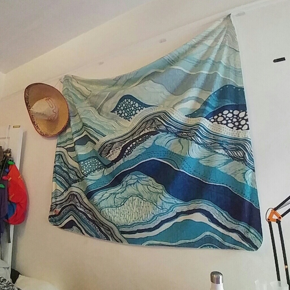 Blue Waves Tapestry